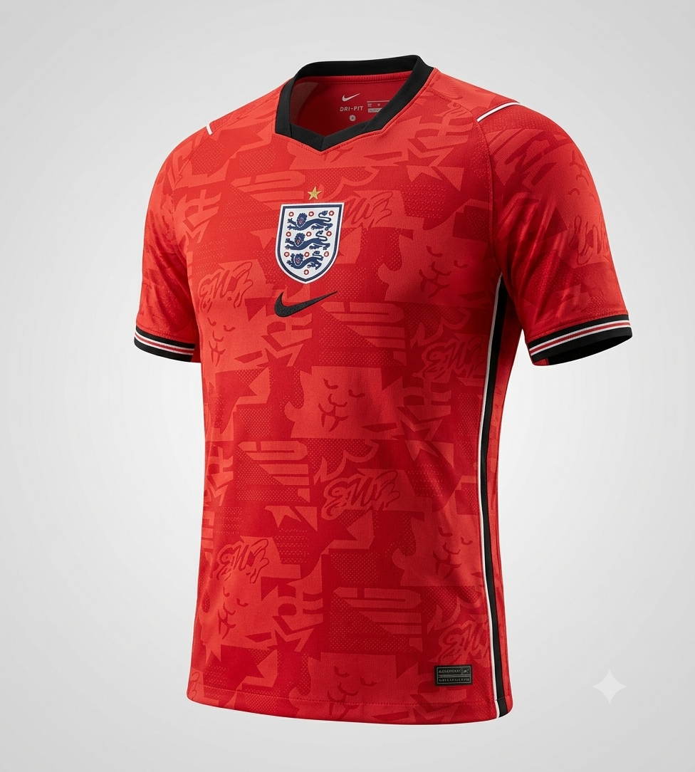 Angleterre – Maillot Extérieur 2026 – Rouge